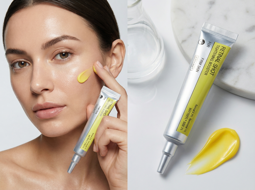 Retinal Shot Straffungsbooster. Die klinisch getestete Formel wirkt 11x schneller als herkömmliches Retinol.