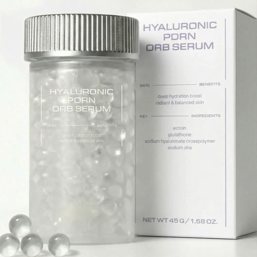 Lachs DNA Orb Serum. Das Serum, das seine Form verändert, sobald Sie es berühren.