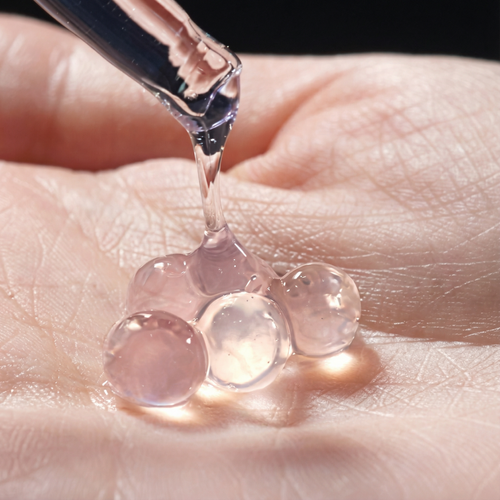 Lachs DNA Orb Serum. Das Serum, das seine Form verändert, sobald Sie es berühren.